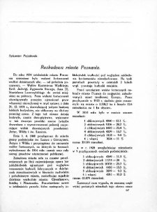 Rozbudowa miasta Poznania