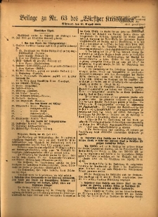 Beilage zu Nr.63 des &bdquo;Wirsitzer Kreisblattes&rdquo; 1901.08.14