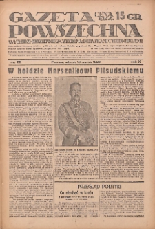 Gazeta Powszechna: wychodzi codziennie z czterema dodatkami tygodniowemi 1929.03.19 R.10 Nr65