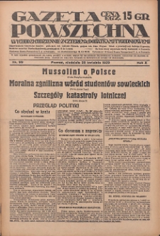 Gazeta Powszechna: wychodzi codziennie z czterema dodatkami tygodniowemi 1929.04.28 R.10 Nr99
