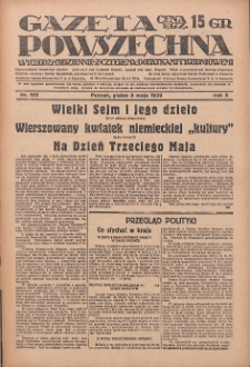 Gazeta Powszechna: wychodzi codziennie z czterema dodatkami tygodniowemi 1929.05.03 R.10 Nr103