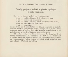 Zasady projektu zieleni w planie ogólnym miasta Poznania