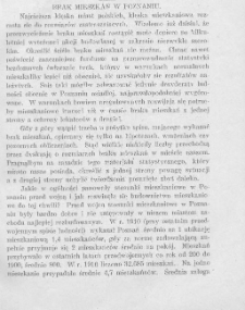 Brak mieszkań w Poznaniu