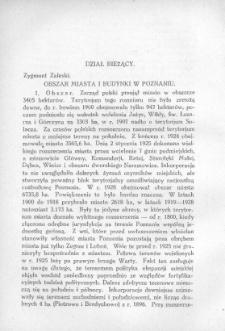 Obszar miasta i budynki w Poznaniu