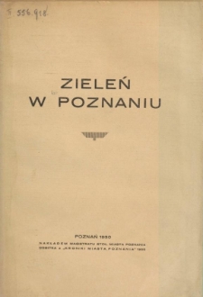 Zieleń w Poznaniu