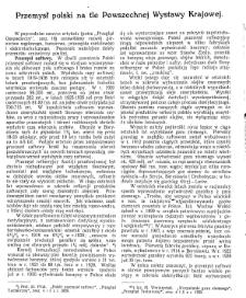 Przemysł polski na tle Powszechnej Wystawie Krajowej