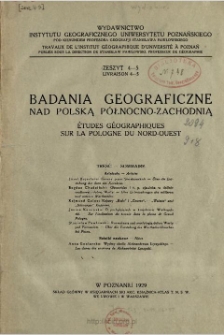 Badania Geograficzne nad Polską Północno-Zachodnią Z. 4-5 (1929)