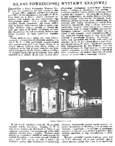 Bilans Powszechnej Wystawy Krajowej