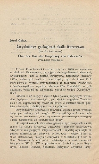 Zarys budowy geologicznej okolic Ostrzeszowa