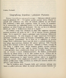 Geograficzny krajobraz i położenie Poznania