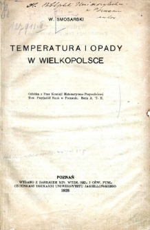 Temperatura i opady w Wielkopolsce