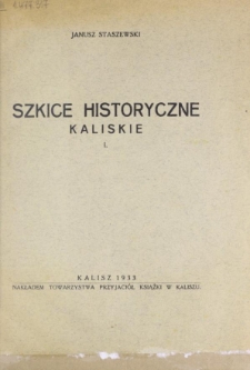 Szkice historyczne kaliskie