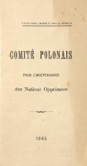 Comit&eacute; Polonais pour L'Ind&eacute;pendance des Nations Opprim&eacute;es