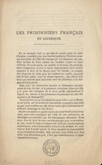 Les prisonniers fran&ccedil;ais en Allemagne