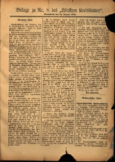 Beilage zu Nr.8 des „Wirsitzer Kreisblattes” 1902.01.25
