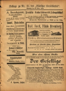 Beilage zu Nr.25 des „Wirsitzer Kreisblattes” 1902.03.26