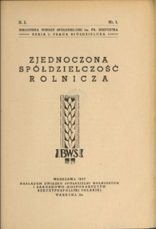 Zjednoczona spółdzielczość rolnicza