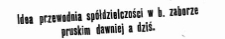 Idea przewodnia spółdzielczości w b. zaborze pruskim dawniej i dziś