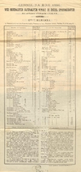 Cennik na rok 1886 w&oacute;d mineralnych naturalnych [...] Apteki D-ra T. Heinricha [...]