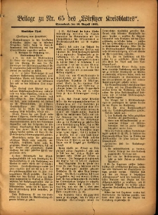 Beilage zu Nr.65 des „Wirsitzer Kreisblattes” 1902.08.16