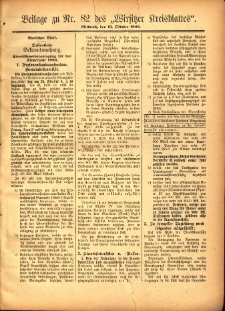 Beilage zu Nr.83 des „Wirsitzer Kreisblattes” 1902.10.15