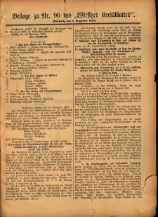Beilage zu Nr.96 des „Wirsitzer Kreisblattes” 1902.12.03