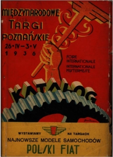 Katalog oficjalny 26 kwiecień - 3 maj 1936