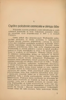 Og&oacute;lne położenie rzemiosła w okręgu Izby