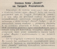Stoisko firmy "Stomil" na Targach Poznańskich