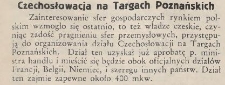 Czechosłowacja na Targach Poznańskich