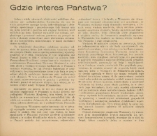 Gdzie interes państwa?