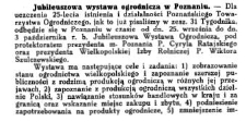 Jubileuszowa Wystawa Ogrodnicza w Poznaniu (25.9-5.10.1936)