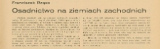 Osadnictwo na ziemiach zachodnich