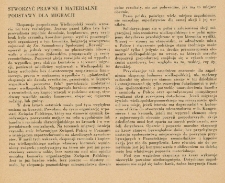 Stworzyć prawne i materialne podstawy dla migracji