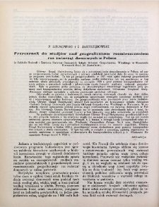 Przyczynek do studjów nad geograficznem rozmieszczeniem ras zwierząt domowych w Polsce