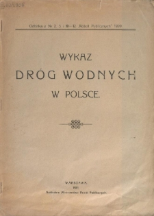 Wykaz dr&oacute;g wodnych w Polsce