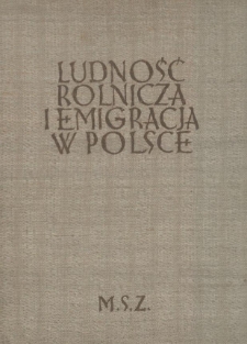 Ludność rolnicza i emigracja w Polsce