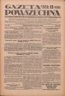 Gazeta Powszechna 1930.02.14 R.11 Nr37