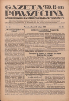Gazeta Powszechna 1930.02.25 R.11 Nr46