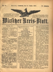 Wirsitzer Kreis-Blatt: herausgegeben vom K&ouml;niglichen Landraths-Amte 1903.10.10 Jg.59 Nr80