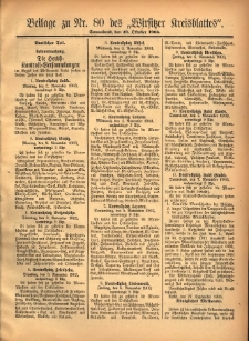 Beilage zu Nr.80 des &bdquo;Wirsitzer Kreisblattes&rdquo; 1903.10.10