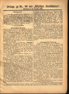 Beilage zu Nr.99 des &bdquo;Wirsitzer Kreisblattes&rdquo; 1903.12.16