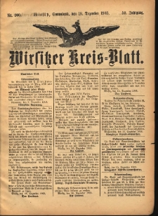 Wirsitzer Kreis-Blatt: herausgegeben vom K&ouml;niglichen Landraths-Amte 1903.12.19 Jg.59 Nr100