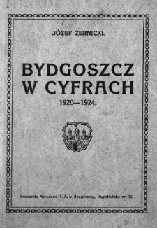 Bydgoszcz w cyfrach 1920 - 1924