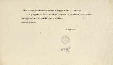 [Zawiadomienie Inc.:] "Mam zaszczyt uwiadomić Szanownego Kolegę że w dniu ..."