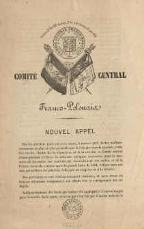 Comit&eacute; Central Franco-Polonais : Nouvel appel