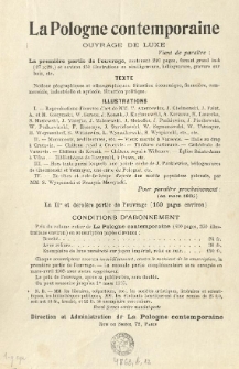 La Pologne contemporaine ouvrage de luxe