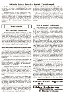 50-lecie Banku Związku Sp&oacute;łek Zarobkowych