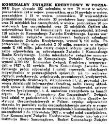 Komunalny Związek Kredytowy w Poznaniu