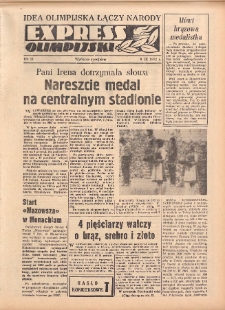 Express Olimpijski: Wydanie specjalne "Expressu Poznańskiego" 1972.09.08 Nr11